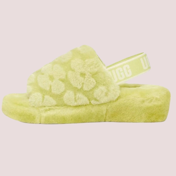 UGG Fluff Yeah Slide in Pollen Poppy Green 12 - Picture 3 of 7